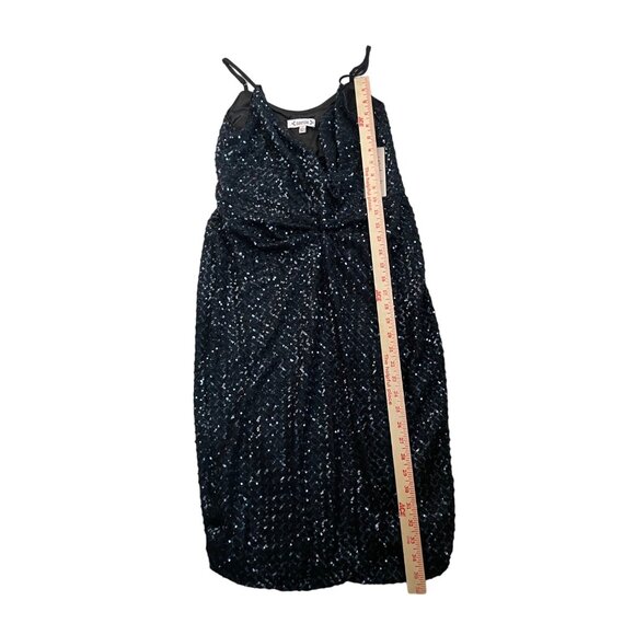 Nanette Lepore Navy Sequin Sleeveless Dress Size 8 NWT - Picture 5 of 8